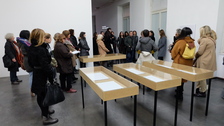 Photo boris tenšek.  large scale exhibition between there and there anatomy of temporary migrations