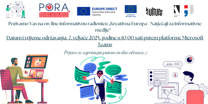 [ONLINE INFO RADIONICA] Kreativna Europa – Natječaji za informativne medije