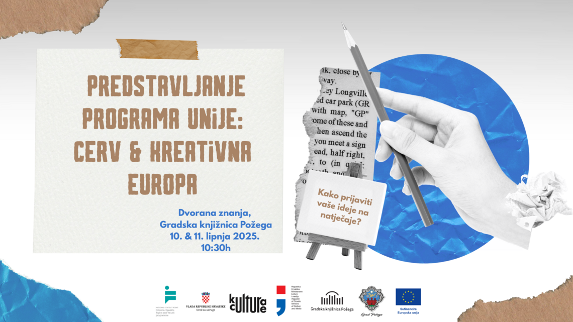 [POŽEGA] Predstavljanje programa Unije: CERV & Kreativna Europa